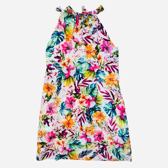 NWT Tommy Bahama Garden of Hope & Courage Floral Silk Halter Dress Size XL - Picture 4 of 8